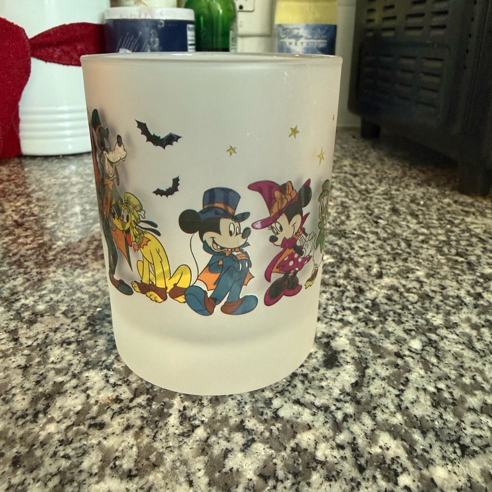 Disney Frosted Glass with Halloween Characters